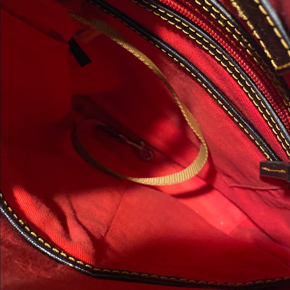 Dooney & Bourke Red Interior Bag - Picture 5 of 8
